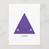 Kawaii Sad Triangle Briefkaart (Voorkant)