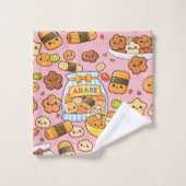 Kawaii Sakura Arare kakimochi Bad Handdoek (Wasdoekje)