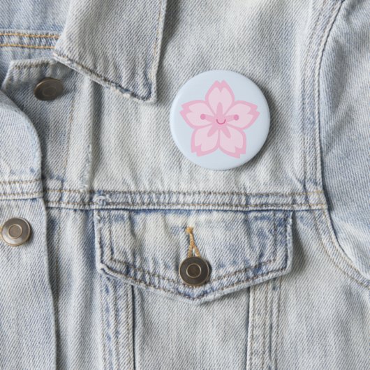 Kawaii Sakura Cherry Blossom Flower Ronde Button 5,7 Cm (In situ)