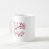 Kawaii sakura flowers koffiemok (Voorkant links)