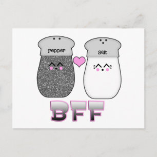 Kawaii Salt n Pepper BFF Briefkaart