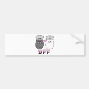 Kawaii Salt n Pepper BFF Bumpersticker