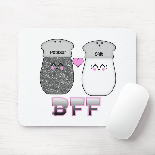 Kawaii Salt n Pepper BFF Muismat (Met muis)