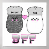 Kawaii Salt n Pepper BFF Poster (Voorkant)
