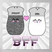 Kawaii Salt n Pepper BFF Poster (Voorkant)