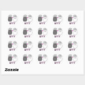Kawaii Salt n Pepper BFF Ronde Sticker (Vel)