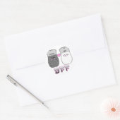Kawaii Salt n Pepper BFF Ronde Sticker (Envelop)