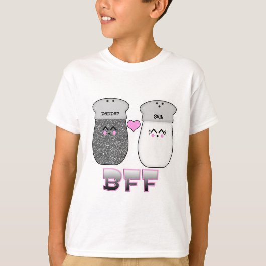 Kawaii Salt n Pepper BFF T-shirt (Voorkant)