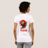 Kawaii Samurai Soccer Cat Japanese Dream Chaser T-shirt (Achterkant volledig)