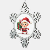Kawaii Santa's Elf Helper Ornament (Rechts)