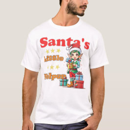 Kawaii Santa's kleine helper voor hem T-shirt