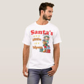 Kawaii Santa's kleine helper voor hem T-shirt (Voorkant volledig)