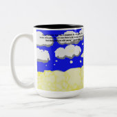 Kawaii schaap tweekleurige koffiemok (Links)