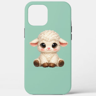 Kawaii Schaap Zit Gelukkig Met Zoete Case-Mate iPhone Case