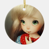 kawaii schattig elf doll bjd mooi  meisje keramisch ornament (Voorkant)