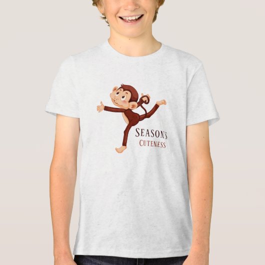 Kawaii Schattig Karakter Tri-Blend Shirt (Voorkant)