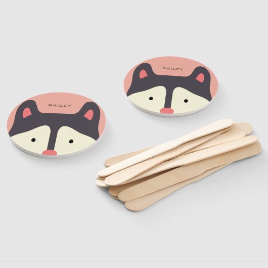 Kawaii schattig klein puppy hond. Husky. Handwaaier (Niet-gemonteerd)