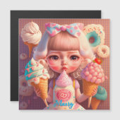 Kawaii schattig meisje met ijsjes (Voorkant / Achterkant)