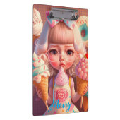 Kawaii schattig meisje met ijsjes klembord (Rechts)