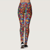 kawaii schattig snoepgoed van regenboogkleuren cho leggings (Achterkant)