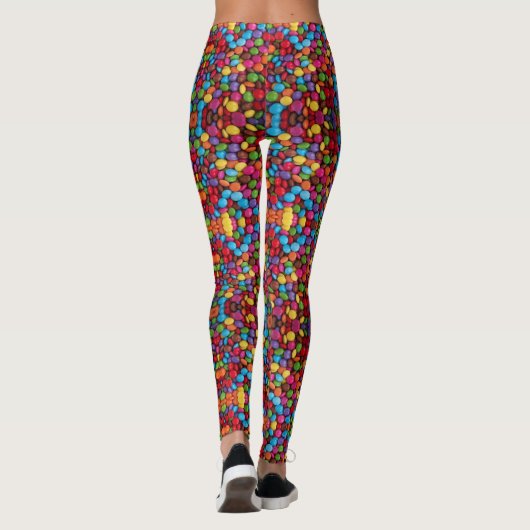 kawaii schattig snoepgoed van regenboogkleuren cho leggings (Achterkant)