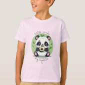 Kawaii Schattige Baby Panda Eating Avocado T-shirt (Voorkant)