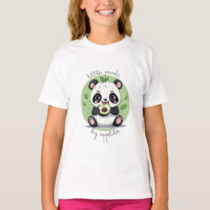 Kawaii Schattige Baby Panda Eating Avocado T-shirt