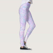Kawaii Schattige Boho Swirly Pastel Katoen Snoep M Leggings (Rechts)