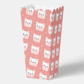 Kawaii Schattige Cats Pattern Pink Whimsical Popco Bedankdoosjes (Achterkant)