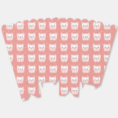 Kawaii Schattige Cats Pattern Pink Whimsical Popco Bedankdoosjes (Ongevouwen)