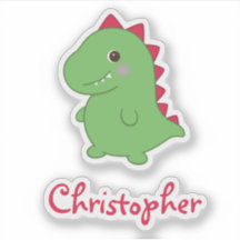 Kawaii Schattige Chibi Green Dino T-Rex Naam