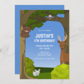 Kawaii schattige dieren verjaardag kaart (Voorkant / Achterkant)