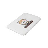 Kawaii Schattige Dog Playing Piano Keyboard Badmat (Gekanteld)