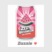 Kawaii Schattige Fun Fruity Watermeloen Juice Drin Sticker (Vel)