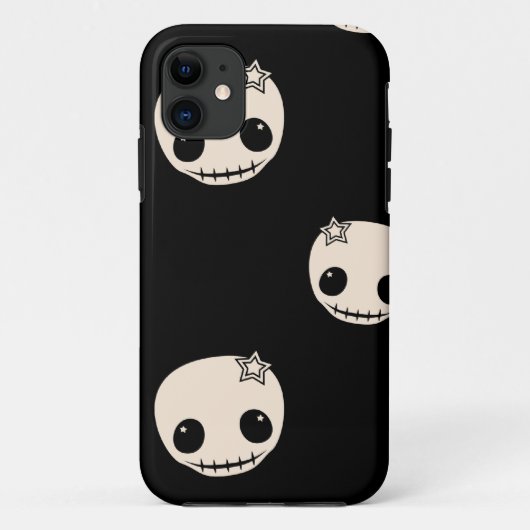 Kawaii schattige gothic met een kleine schedel Case-Mate iPhone case (Achterkant)