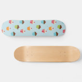 Kawaii schattige handtaartkoekjes, cakeesepatroon skateboard (Horizontaal)