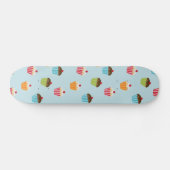 Kawaii schattige handtaartkoekjes, cakeesepatroon skateboard (Horizontaal)