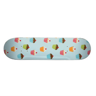 Kawaii schattige handtaartkoekjes, cakeesepatroon skateboard