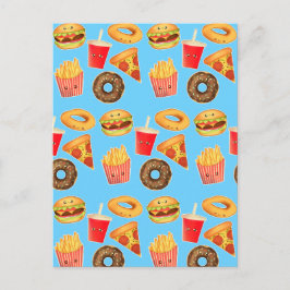 Kawaii Schattige junkfood Briefkaart