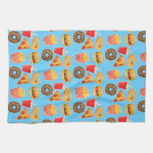 Kawaii Schattige junkfood Theedoek (Horizontaal)