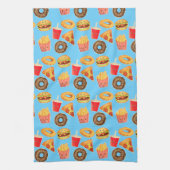 Kawaii Schattige junkfood Theedoek (Verticaal)