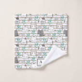Kawaii Schattige kattenpatroon (2) Bad Handdoek (Wasdoekje)