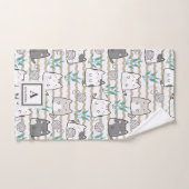 Kawaii Schattige kattenpatroon (2) Bad Handdoek (Handdoek)