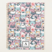 Kawaii Schattige kattenpatroon (3) Planner (Voorkant)