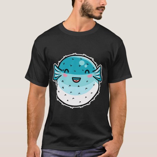 Kawaii Schattige Kogelvis T-shirt (Voorkant)