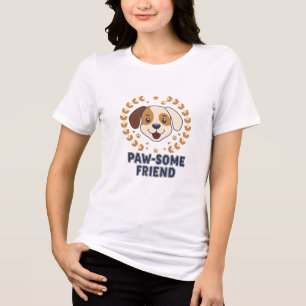 Kawaii Schattige Lapjeskat Per-fecte Dag Bloemige Tri-Blend Shirt