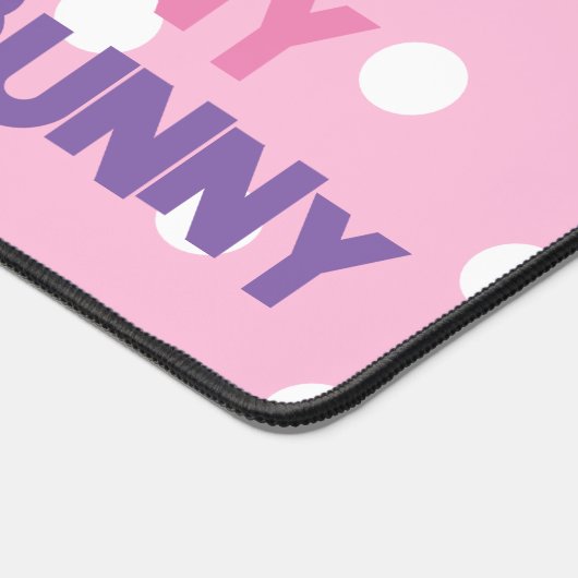 Kawaii Schattige Pastel Bunny Pop Stijl Polka Dot Bureaumat (Hoek)