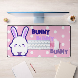 Kawaii Schattige Pastel Bunny Pop Stijl Polka Dot Bureaumat