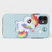 Kawaii schattige regenboogregenboog pony Case-Mate iPhone case (Achterkant (horizontaal))