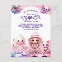 Kawaii Schattige Roze Halloween Verjaardag